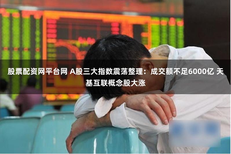 股票配资网平台网 A股三大指数震荡整理：成交额不足6000亿 天基互联概念股大涨